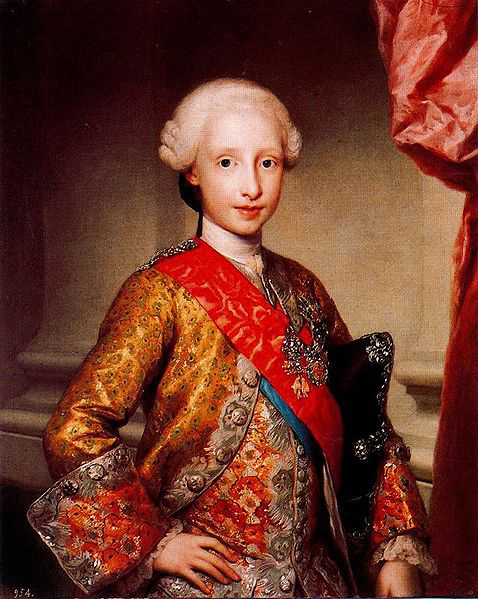 Anton Raphael Mengs Portrait of Infante Antonio Pascual of Spain